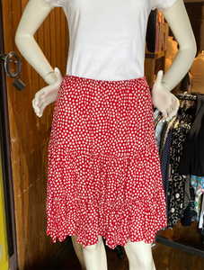 Flirty Skirt - Red & White Dots