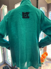 Teal Linen Swing Style with Trim
