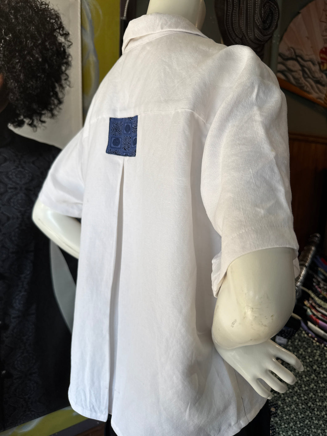 Linen/ Rayon Short Sleeve “Camp” Shirt