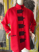 Red Linen Swing Style 910