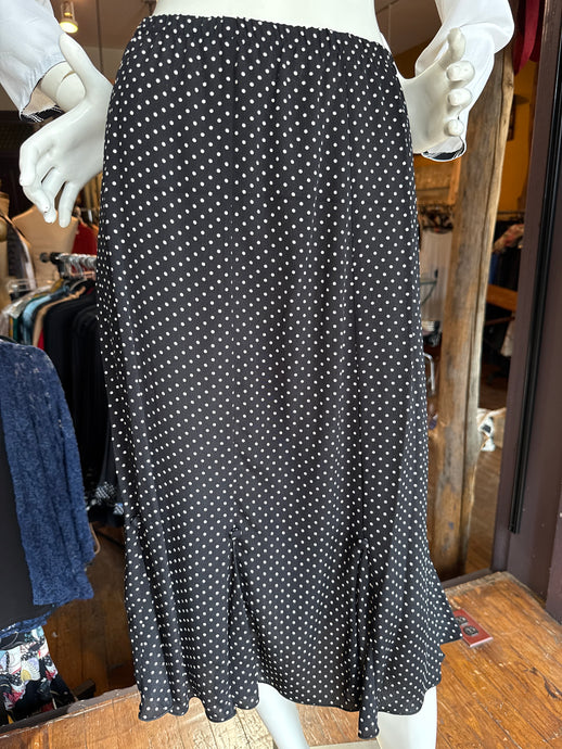 Polka Dot Rayon Flair Skirt