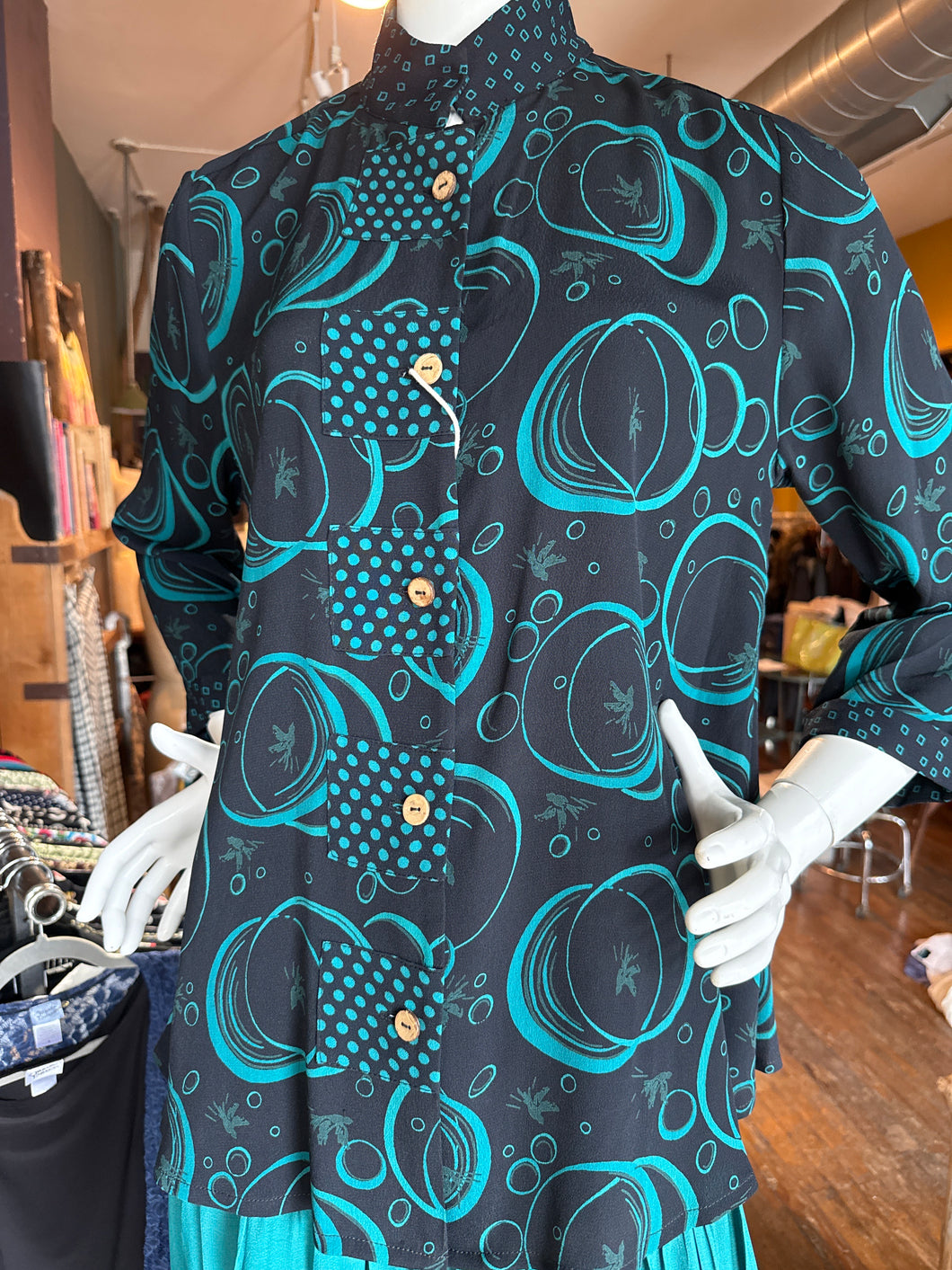 Style 1012 Teal/ Black Swing Silhouette