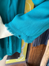 Dyed TEAL RAYON CREPE ONE OF A KIND