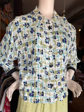 Crop Top with Black/ White Dot Cuffs and Front Pockets