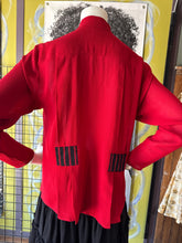 Red Crepe with Black/ Red Trim Style 3200
