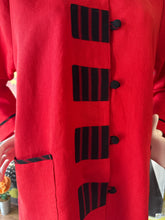 Red Linen Swing Style 910