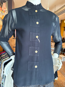 Style 3200 Navy Georgette