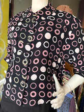 Crop Top Mauve Circles