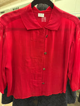 Red Georgette Crop Top