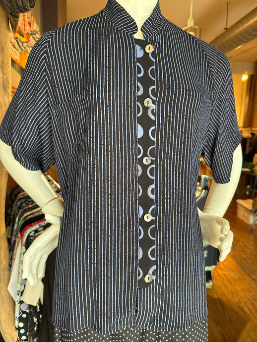 Sale! Lucy Style Blue/ Black Stripe