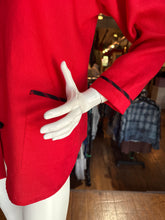 Red Linen Swing Style 910