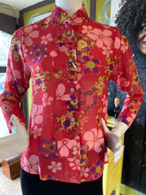 Retro Inspired Georgette Print #3200