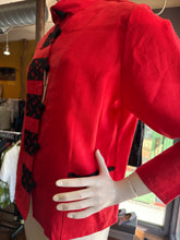 Red Linen Shorter Top