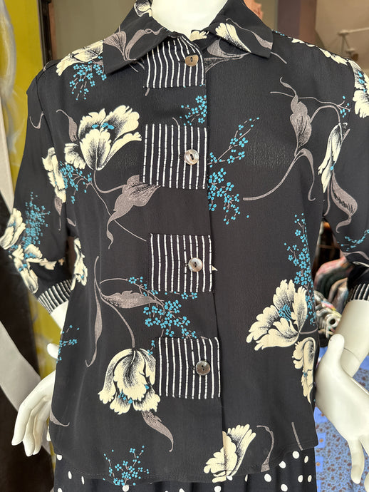 3/4 Sleeve Crop Top