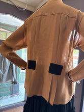 Butterscotch/ Black Rayon Crepe Style 3200