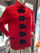 Red Linen Shorter Top