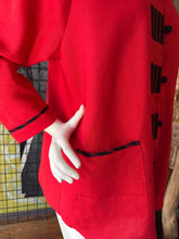 Red Linen Swing Style 910