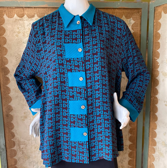 Style 1012 Tunic in Dyed Prints