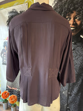 Sale! Dyed Rayon Top with Pleats.