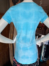 V Neck Dyed Cotton T