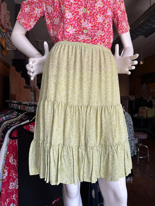 Flirty Skirt Lime w/ Ruffle