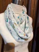 Pale Teal Silk Georgette Circle Scarf