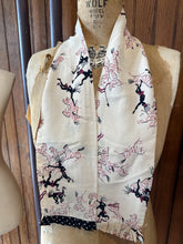 Rayon scarf: quirky print
