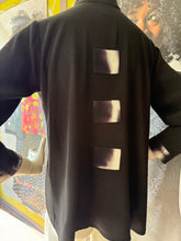 One of a kind top with hand dyed Trim
