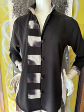 One of a kind top with hand dyed Trim