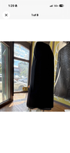 Martin Margiela Slim Maxi Wool Skirt with Decorative Accent Lining