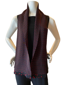 Scarf in Red/ Black Combo