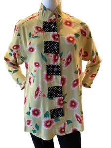 Sale! Style 5105 Tunic in Lime/ Red Floral