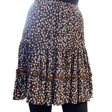 Flirty Skirt Brown/ Blue/ White Dots