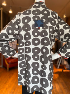 Ivory/ Black Linen Tunic