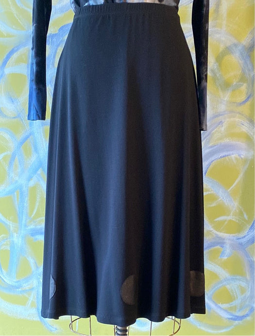 Rayon/ Lycra A- Line Knit Skirt