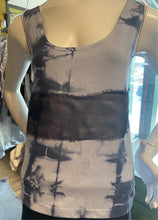 Cotton Tank Top with Silk Panel