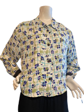 Crop Top with Black/ White Dot Cuffs and Front Pockets