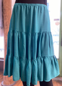 Flirty Skirt, Over Dyed Rayon Crepe