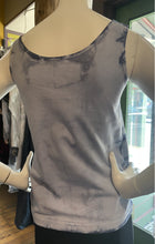Cotton Tank Top with Silk Panel