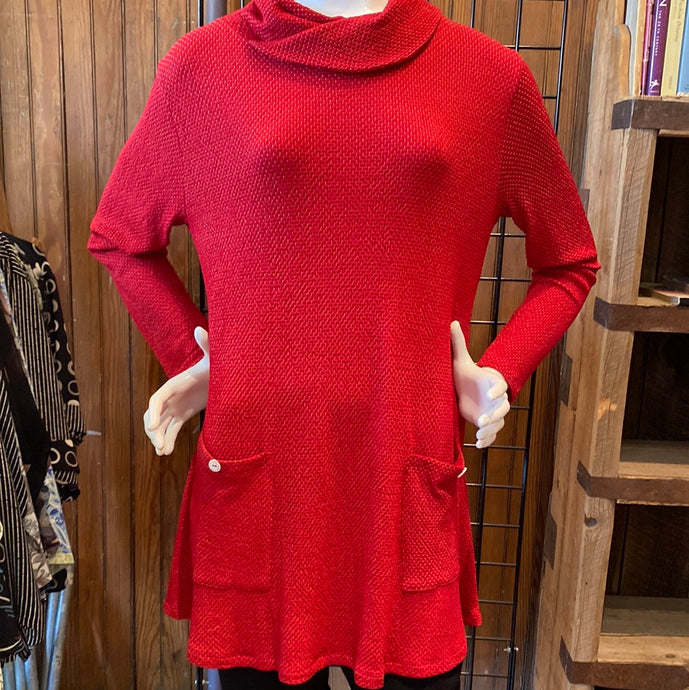 Sale!! Rayon Knit Tunic with Cowl Neck