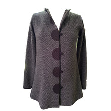 Style 705 Textured Grey Knit Shaped Jacket